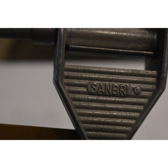 Vintage Sanbri French Wine Bottler Corker Metal W/bag of corks - Picture 5 of 9